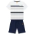 Conjunto Camiseta Listrada + Bermuda Menino Milon -
                                          sem gênero -
                                          0 - 14 anos                                          - na Mãe Louca