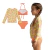 Biquini + Camiseta Manga Longa UV 50+ Kukiê -
                                          sem gênero -
                                          0 - 14 anos                                          - na Mãe Louca