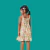 Vestido Infantil Meninas Light Peach Texture Verde Kukiê -
                                          sem gênero -
                                          0 - 14 anos                                          - na Mãe Louca