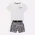 Conjunto Infantil Masculino Camiseta Mescla e Bermuda Estampada – Milon -
                                          sem gênero -
                                          0 - 14 anos                                          - na Mãe Louca
