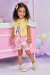Trio Body Ursinha Creme + Shorts Rosa + Colete Amarelo Kukiê -
                                          sem gênero -
                                          0 - 14 anos                                          - na Mãe Louca