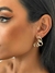 Brinco Earcuff Orgânico com zircônia