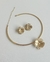 Conjunto Choker e Brinco flor - comprar online