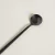CUCHARA DE ACERO NEGRO DISEÑO REDONDO 17CM