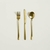 SET X 3 UTENSILIOS DE MESA MANCHESTER DORADO 22 CM - comprar online