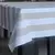 Mantel rayas champagne rectangular 1.40 x 1.80 - comprar online