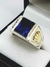 Anillo sello hombre plata 925 y oro