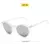 Óculos de sol oval para mulheres designer retro moda femenina