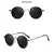 Óculos polarizados para homens e mulheres, metal redondo, óculos de sol retrô, óculos clássicos, design de luxo, UV400 Shades - comprar online