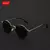 Óculos polarizados para homens e mulheres, metal redondo, óculos de sol retrô, óculos clássicos, design de luxo, UV400 Shades - Tulipa Negra Fashion