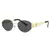 Oval Metal Óculos de sol para homens e mulheres, óculos UV400, marca de luxo, unisex, elegante, óculos de sol