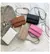 Bolsa Feminina, Couro PU, Correia De Corrente - loja online