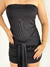 Vestido com Amarrações Frontal
