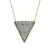 Colar Triangle - Drusa Metalizada - Coleção Geometric