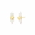 Brinco Knot Petit - Quartzo Branco Holográfico - Coleção In Love