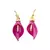 Brinco Calla - Resina Magenta - Coleção À Flor da Pele