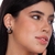Brinco Apego - Obsidiana Preta - Coleção Trajetos - Lil' Acessórios
