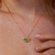 Colar Portal - Quartzo Verde - Coleção Drops - Lil' Acessórios