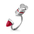 Anel Arrow Heart - Feldspato Vermelho - Coleção Flor e Ser Amor - comprar online