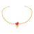 Colar Choker Fervor - Resina Vermelha - Coleção Flor e Ser Amor