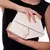 Bolsa Enigma - Couro Off-White e Quartzo Branco - Coleção Enigma - comprar online