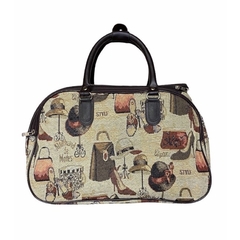 Imagem do Bolsa Mala De Mão Viagem de Bordo Couro Sintético Ref. 33