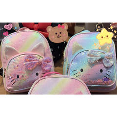Mochila Infantil Pequena Bolsa com Orelhinhas Laço Minnie Glitter - comprar online