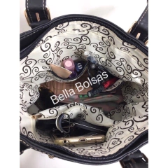 Bolsa Feminina Grande Ombro Com Chaveiro Alça Transversal Tiracolo Importado Ref. 5028 na internet