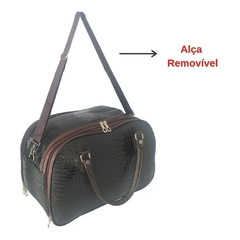 Bolsa Mala De Mão Viagem de Bordo Couro Sintético Ref. 33 na internet