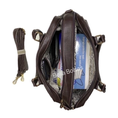 Bolsa de Mão MÉDIA com 2 Divisórias Transversal à Tiracolo Ref. 042 - comprar online