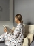 Pijama Camisero Bombita Pima - blanckpanda