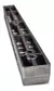 MEDIO METRO CREMALLERA ALUMINIO 6217 PORTON CORREDIZO BBS - comprar online