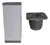 BRONZEN: PATA DE ALUMINIO CUADRADA 10CM X UNIDAD