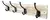 DIAMANTE: PERCHERO DE MADERA 4 GANCHOS - comprar online