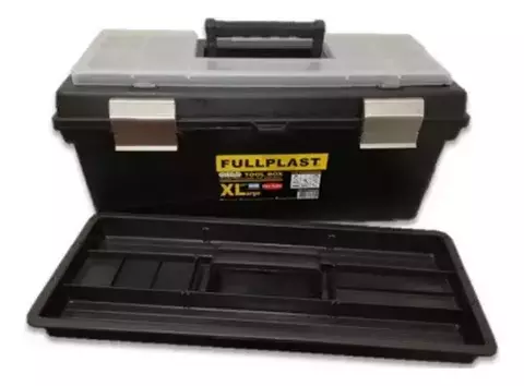 FULL PLAST: CAJA DE HERRAMIENTAS REFORZADA XL (21") CON BANDEJA