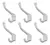DIAMANTE: PERCHAS GRANDE X 10 ( BLANCO O NEGRO)