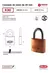 KALLAY: CANDADO DOBLE TRABA 30 MM (3 LLAVES) - comprar online