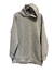 BUZO GRIS FRISADO OVER C/CAPUCHA