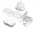 Carregador portátil wireless dobrável 10 em 1 (WNS007 - Branco) na internet