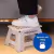 Banco Banqueta Resistente 150kg Dobrável Multiuso - Leve - D&L STORE OFICIAL
