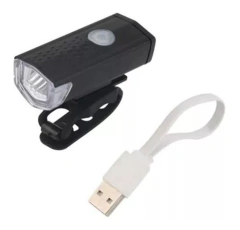 Farol de Bike Slim LED 300 Lúmens Recarregável USB