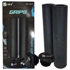 Manopla de Silicone para Bike Alta Durabilidade Preta