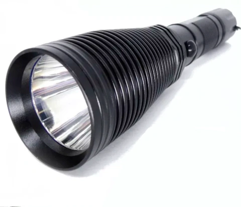 Lanterna de Caça Tática com Rabicho e Suporte para Cano