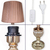 Abajur luminaria para sala quarto escritorios mesa escrivaninhas decoração modelo luxo - Bigo Imports