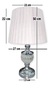 Abajur luminaria para sala quarto escritorios mesa escrivaninhas decoração modelo luxo - Bigo Imports