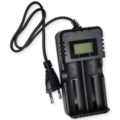 Carregador de Bateria 18650 com Display Bivolt
