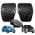 Kit Capa Pedais March Sentra Versa 2007 A 2019 PVC Preto