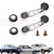 Par Manivelas Vidro Sport Metal Cromado Fusca Brasilia Kombi Gol Santana Voyage + roseta e parafuso