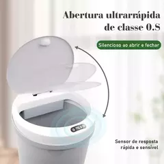 Lixeira Inteligente com Sensor Automático - 12 litros