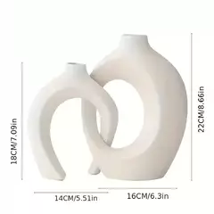 Conjunto de Vasos em Cerâmica - Casa & Charme